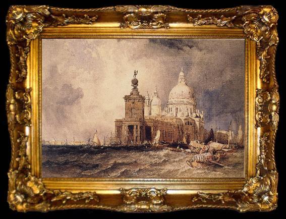 framed  Clarkson Frederick Stanfield Venice:The Dogana and the Salute, ta009-2